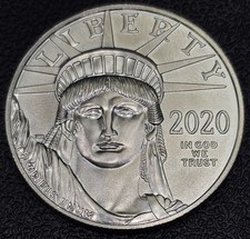 T 2020 Platinum 1 oz.  $100  Eagle BU .9995 Fine