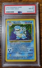 Blastoise 2/102 PSA 8 Holo Red Dot Error Misprint Base Set Pokemon Card Graded ^
