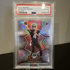 2022 Desmond Ridder RC #303 Silver Mosaic Psa 10 Gem Mint