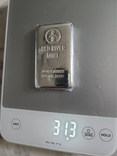 Ten troy ounce .999 Silver Bar Red River Mint!