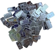 20x PURE .999 Fine Silver Bars Bullion Estate Lot Amazing Designs