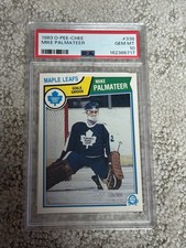 1983 O-PEE-CHEE OPC HOCKEY CARD PSA 10 MIKE PALMATEER TORONTO MAPLE LEAFS