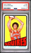 1972 Topps #195 Julius Erving PSA 4