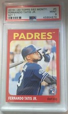 2019 TOPPS 582 MONTGOMERY CLUB SET 1 FERNANDO TATIS JR. #5 ROOKIE PSA 9 PADRES
