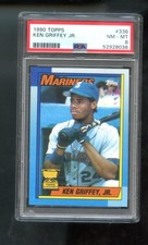 1990 Topps #336 Ken Griffey Jr. All-Star Rookie PSA 6 Graded Baseball Card MLB