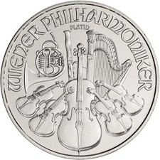 Austria Platinum Philharmonic 1 oz 100 Euro - BU - Random Date