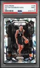 2023-24 Panini Prizm Victor Wembanyama RC #136 Ice Prizm PSA 9