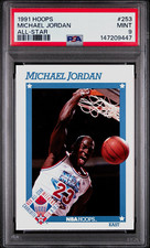 NBA Hoops 1991-92 Michael Jordan #253 Base Basketball Card PSA 9 NBA Properties