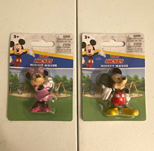 Disney Junior “Mickey” Mickey & Minnie Mouse Figure Collectibles, 2.25” / NEW