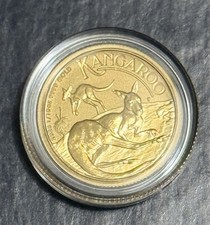 2025 Australian Gold Kangaroo Coin 1/10 oz BU In Capsule