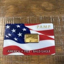 5 gram Gold Bar – PAMP America the Free: Bald Eagle (Assay)