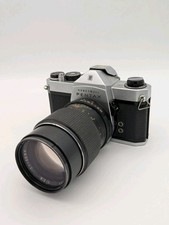 Vintage Asahi Pentax SP1000 35mm SLR Film Camera w/ Auto Tele-Lentar 135mm Lens