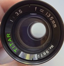 Titar 135mm f/3.5 Telephoto Lens Made In Japan w/ Caps Vintage Camera Lens