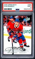 2025 Upper Deck IVAN DEMIDOV Young Guns RC PSA 9 Fire Sale!