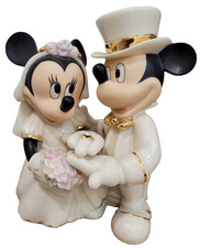 Lenox Disney Minnie's Dream Wedding Cake Topper Figurine Mickey Mouse Ring