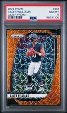 2024 Panini Prizm - Rookies Caleb Williams #301 Lazer Prizm (RC) PSA 8