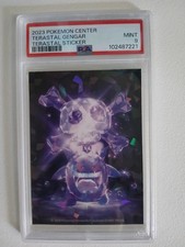 2023 POKEMON CENTER TERASTAL STICKER GENGAR PSA 9 MINT HOLO PRISM NINTENDO 