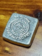 50 Grams of .999 Fine Silver by Monarch Precious Metals Poured Silver Bar