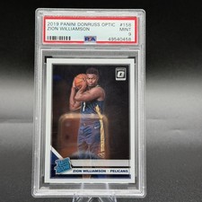 2019-20 Donruss Optic Zion Williamson Rated Rookie RC #158 PSA 10 Pelicans