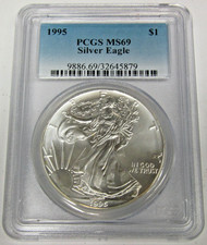 1995 American Silver Eagle PCGS MS 69