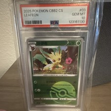 Pokemon TCG Leafeon Pokemon 03 CBB2 CS Holo CHN 2025 PSA Graded PSA 10 HP110