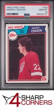 1983 O-PEE-CHEE #120 MURRAY CRAVEN RC RED WINGS PSA 10