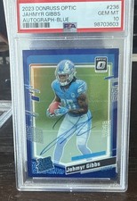 2023 Panini Donruss Optic - Rated Rookie RPS Jahmyr Gibbs #236  /99 (AU, RC)