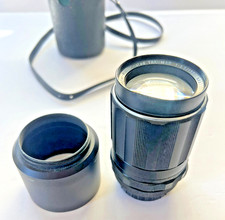 Vintage Pentax Super-Multi-Coated Takumar 135mm f/3.5 Prime Camera Lens in Case