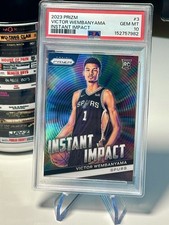 VICTOR WEMBANYAMA 2023 ROOKIE PRIZM INSTANT IMPACT PSA 10 🔥📈 RC SPURS