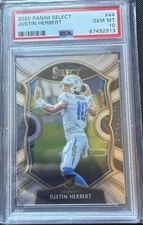2020 Panini Select Justin Herbert Concourse #44 RC Rookie PSA 10 GEM MINT