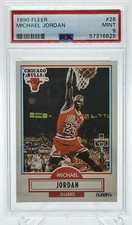 1990 Fleer Michael Jordan #26 Chicago Bulls PSA 9 Mint Graded Basketball Card