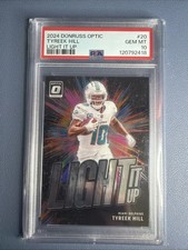 2024 Panini Donruss Optic - Light It Up Tyreek Hill #20 PSA 10