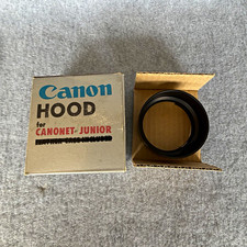 Vintage Canon Lens Hood for Canonet Junior Camera w/ Original Box Rare Clean