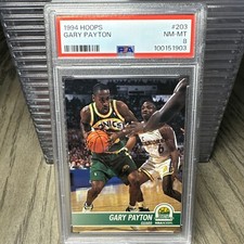 1994 Hoops Gary Payton #203 PSA 8 NM-MT Near Mint - Mint Skybox NBA Hoops