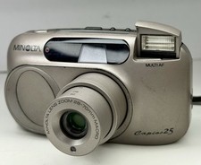 MINOLTA Capios 25 ZOOM 28-70mm Macro Point & Shoot 35mm Film Camera With Flash