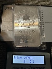 10 Troy oz Royal Canadian Mint RCM .9999 Fine Silver Bar Sealed