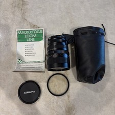 VINTAGE ASANUMA 35-105MM 1:3.5AUTO ZOOM CAMERA LENS WITH CASE