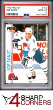 1992 PRO SET #150 JOE SAKIC NORDIQUES HOF POP 6 PSA 10