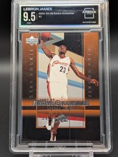 2003-04 UD Rookie Exclusives Star Rookie LeBron James RC Arena 9.5 Mint = PSA 10