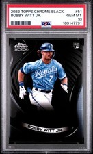 2022 Topps Chrome Black Baseball Card #51 Bobby Witt Jr Rookie Graded PSA 10
