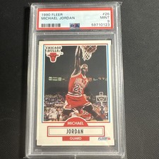 1990 Fleer #26,  Michael Jordan 23 PSA 9 HOF Chicago Bulls NBA Goat🔥📈