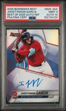 2025 Bowman's Best - Best of 2025 Auto Jhostynxon Garcia Refractor Dual PSA 9/10