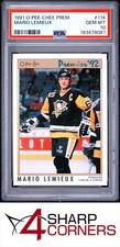 1991 O-PEE-CHEE PREMIER #114 MARIO LEMIEUX PENGUINS HOF PSA 10