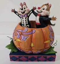 Disney Traditions Showcase Chip & Dale Tiny Tricksters Figurine Halloween Boxed
