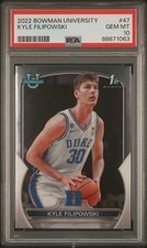 Graded 2022 Topps Bowman Uni Kyle Filipowski #47 RC Basketball Card PSA 10