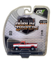 Greenlight Dually Drivers Series 17 1993 Dodge Ram D350 Dually Red & White 1/64