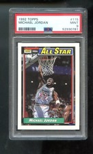 1992-93 Topps #115 Michael Jordan PSA 9 Graded Basketball Card NBA All Star 1993