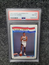 1991 Hoops McDonald's Scottie Pippen #58 PSA 8 USA NBA Basketball Card