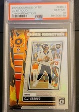 Panini Donruss Optic 2023 C.J. Stroud Chain Reaction CR-CJ (RC) PSA 10