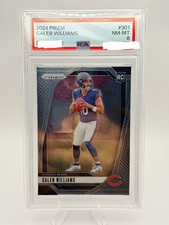 Panini Prizm 2024 Caleb Williams Chicago Bears #301 Rookie PSA 8 Card